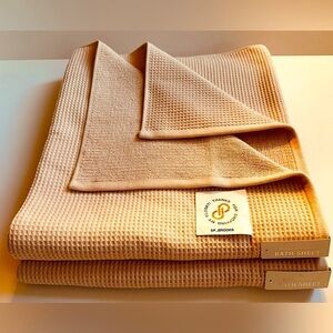 🎁2PC Hotel Balfour Bath Sheet Set - 64” x 36” - Pink Sand